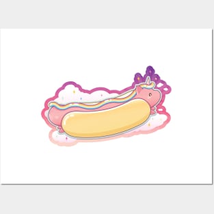 Hotdog Unicorn Posters and Art